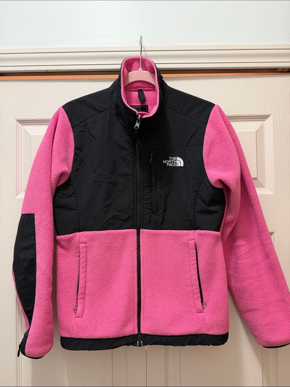 The North Face Women’s Pink & Black Denali Fleece Jacket Size Small VGUC